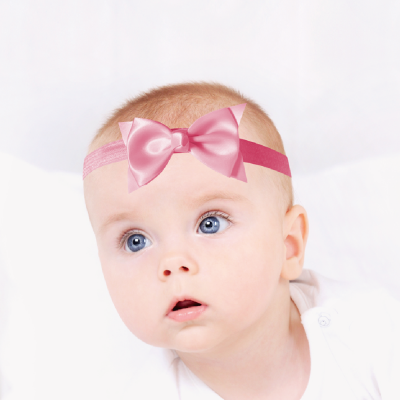 Timfanie® 2x Baby Kopfschmuck mit Schleife | stretch...