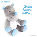 Timfanie® Kuscheltier | Baby Plüschtier | Nashorn | blau