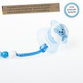 Timfanie® Schnullerkette | Blue-Lemon-Star, mit Gravur & Multiadapter Ring