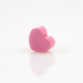 Holzperle Motiv Herz babyrosa (Bohrung waagerecht 3mm Ø)