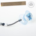 Timfanie® Schnullerhalter | Pure nature Baby, mit Gravur & Multiadapter Ring