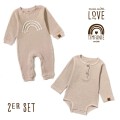 Timfanie® | Pure | Body + Strampler Set | Gr. 62-68 | 0-3 Monate |