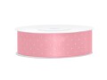 Satinband rosa mit Punkten 25m x 25mm